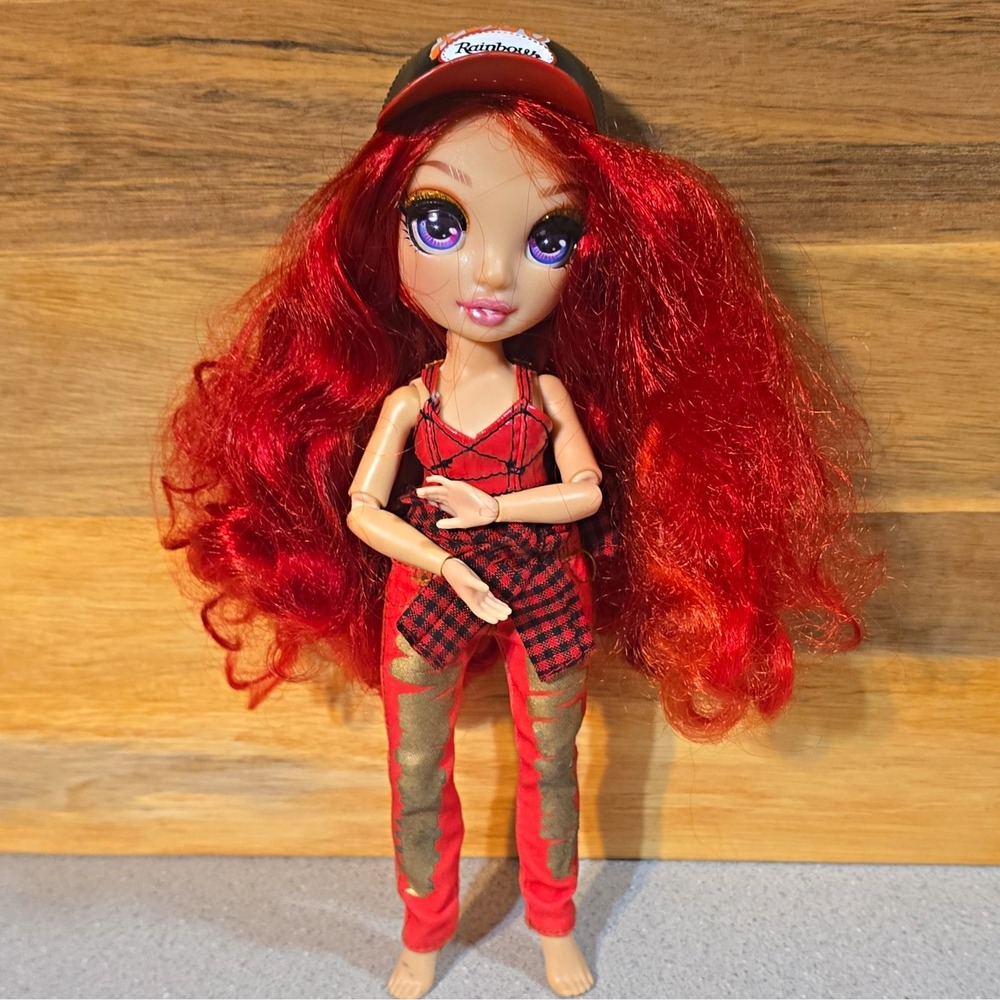 Bratz Rainbow High 11in Fashion Doll Ruby Anderson, Red Doll, Clothing And Hat